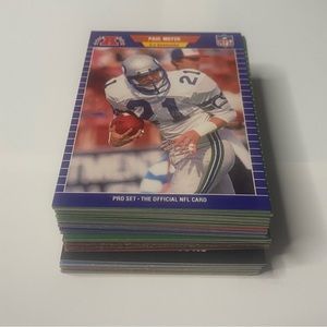 1989 - 1990  Pro Set Football Cards Lot of 63 Cards Vintage